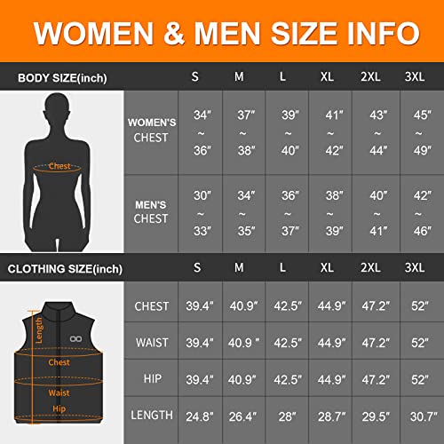 Asldoiweh RTPB-011 Heated Vest, Unisex Heated Clothing For Men Women, Lightweight Usb Electric Heated Jacket thumb #3