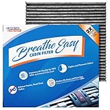 Spearhead Odor Defense Breathe Easy AC & Heater Cabin Filter | Fits 2005-2023 Tacoma, 2013-2016 Dart, 2003-2008 Vibe Like OEM | Up to 25% Longer Lasting w/Activated Carbon (BE-374)
