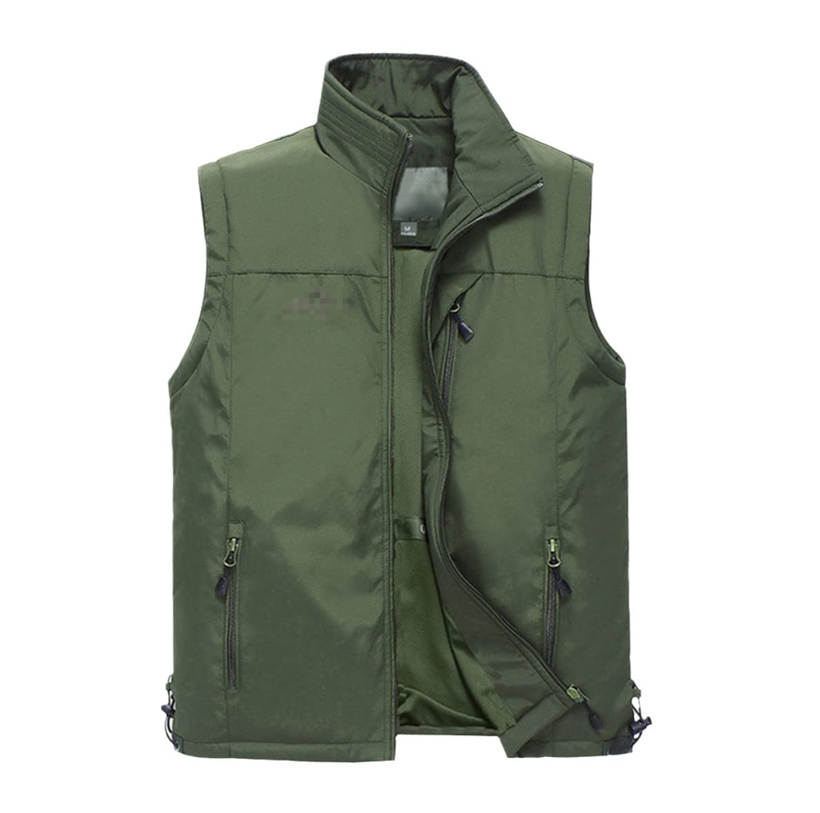 Chaleco multi fino del bolsillo de la malla del verano, chaqueta sin mangas casual masculina del tamaño grande con el chaleco de muchos bolsillos