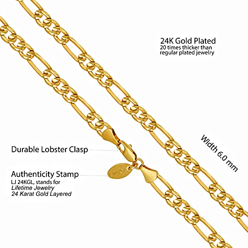 Collier Figaro plaqué or 24k taille diamant, le cadeau idéal pour marquer les esprits