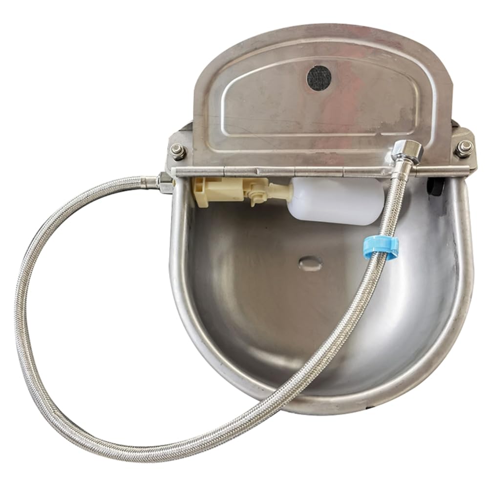 Bebedero automático para animales con válvula de flotador, adaptador de conector, bebedero para vaca, tipo flotador