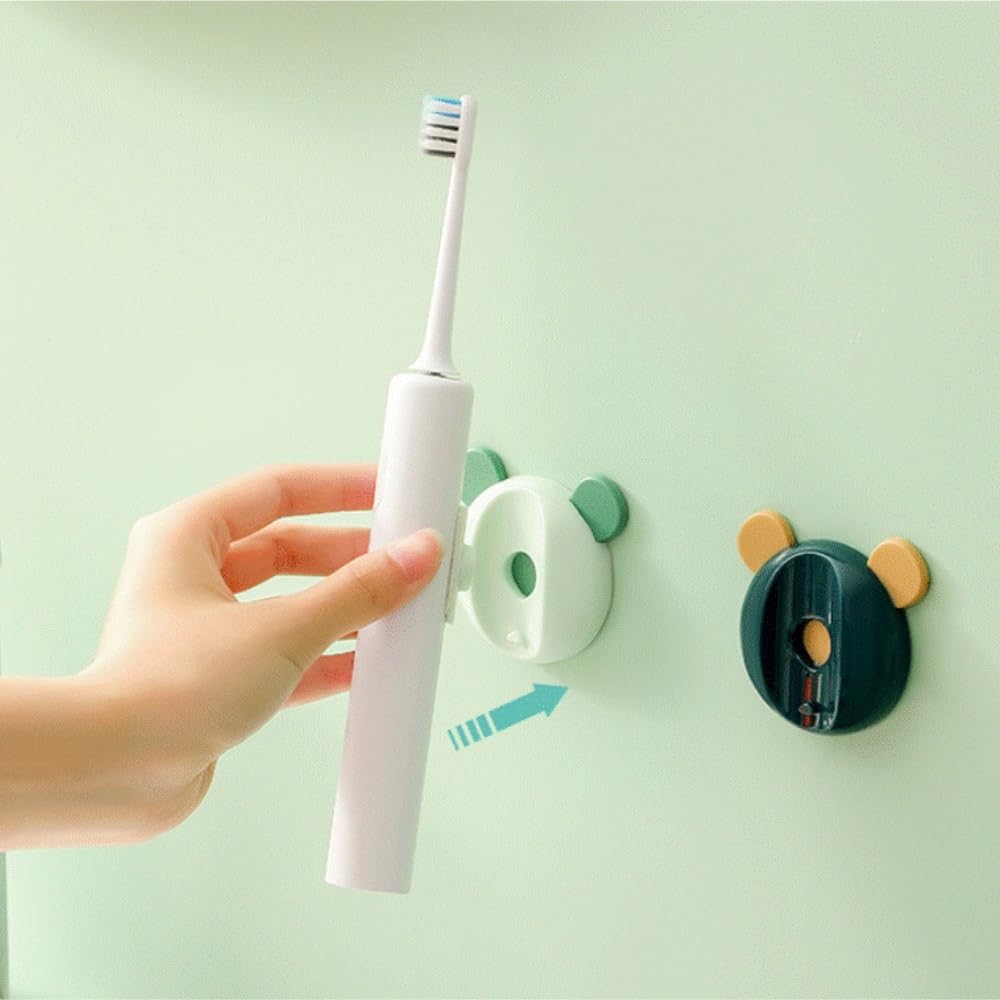 Baño Porta Soporte Magnético For Cepillo De Dientes Eléctrico, Sin Necesidad Perforación, Montado En La Pared Cepillos Accesorios(Pink)
