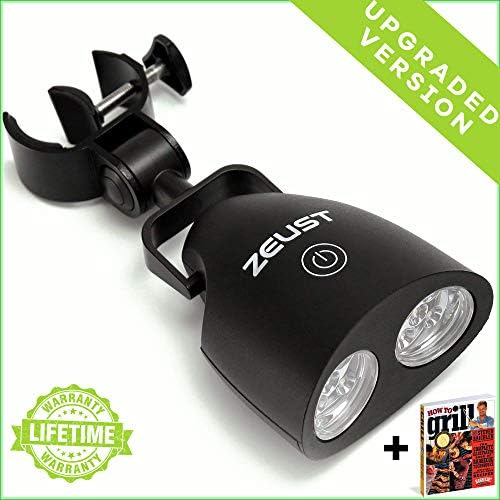 [UPGRADED VER.] ON QUE Multi-Purpose BBQ Grill Light Smart Touch Office Light - 10 Super Bright LED Lights, Durable, Weather & Heat Resistant, Best LED BBQ Light for Any Gas/ Charcoal/ Electric Grill