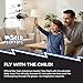 Star Wars Baby Yoda RC Helicopter – Easy‑Fly Remote Control Helicopter with LED Lights, Durable Body, Coaxial & Rear Rotors – Kids 8+