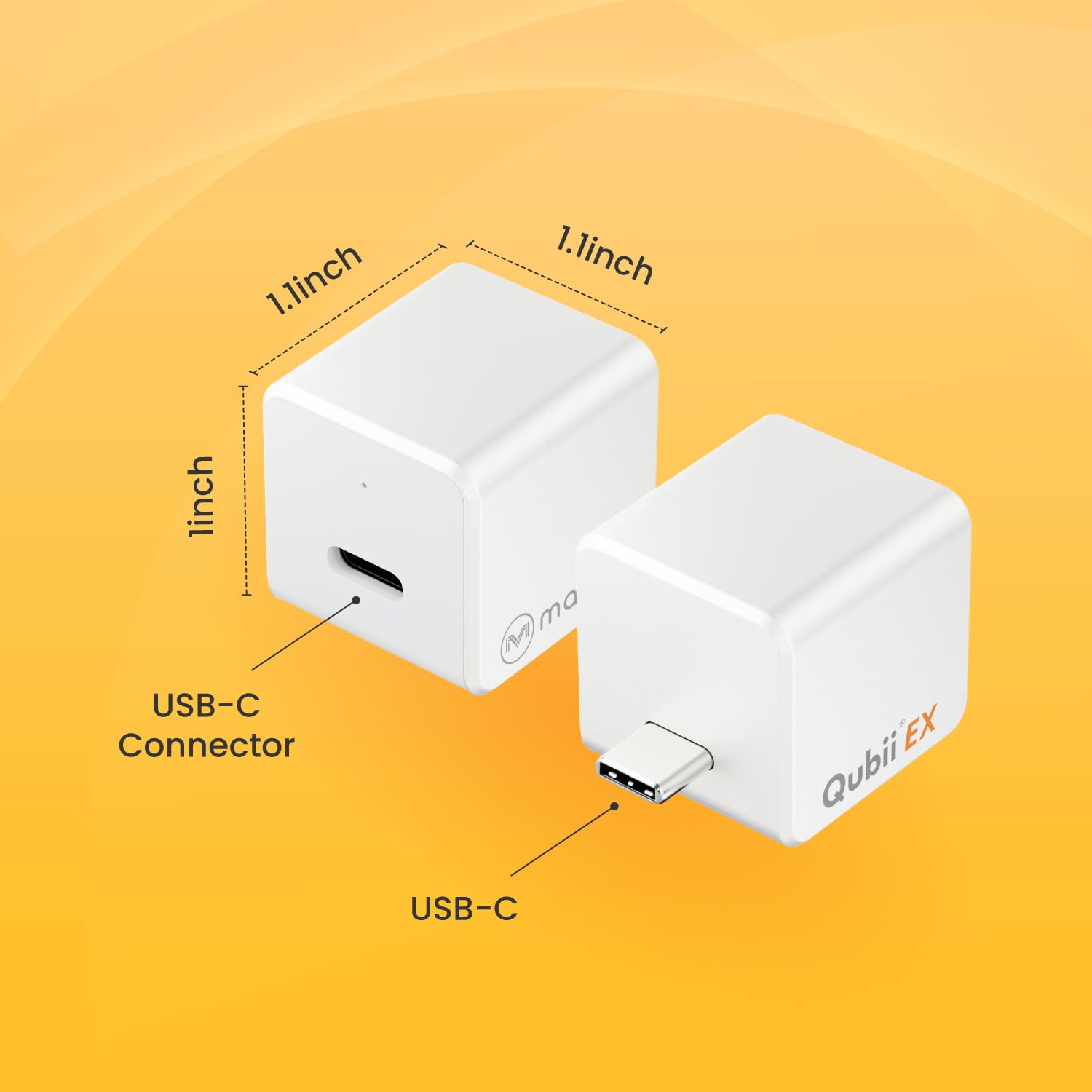 Amazon.com: Maktar Qubii EX 256GB USB-C Auto Backup iPhone Android