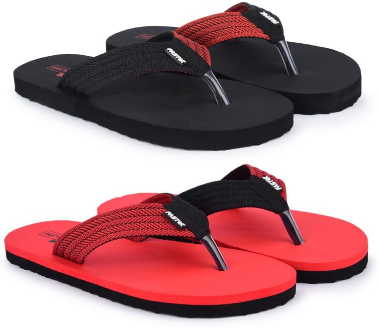 FASTX EVA Slippers & Flip Flops, Classy And Comfortable Slippers For Daily Use, Fashionable Flip Flops For Mens (Pack Of 2) (NW-FX-1_Red::Black_7_2) (B0CKRMJFZJ) Amazon Price History, Amazon Price Tracker