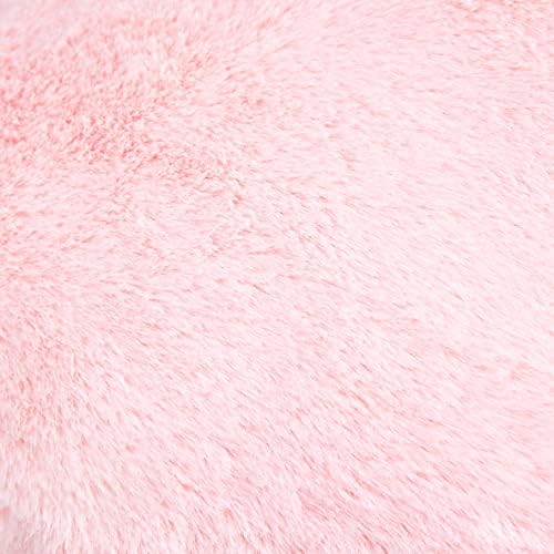 Amazon Basics Peony Pink Heart Decorative Pillow, 45 x 41 cm