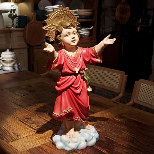 Estatua Divina del Niño Jesús de 24 in de altura de resina miniatura 2