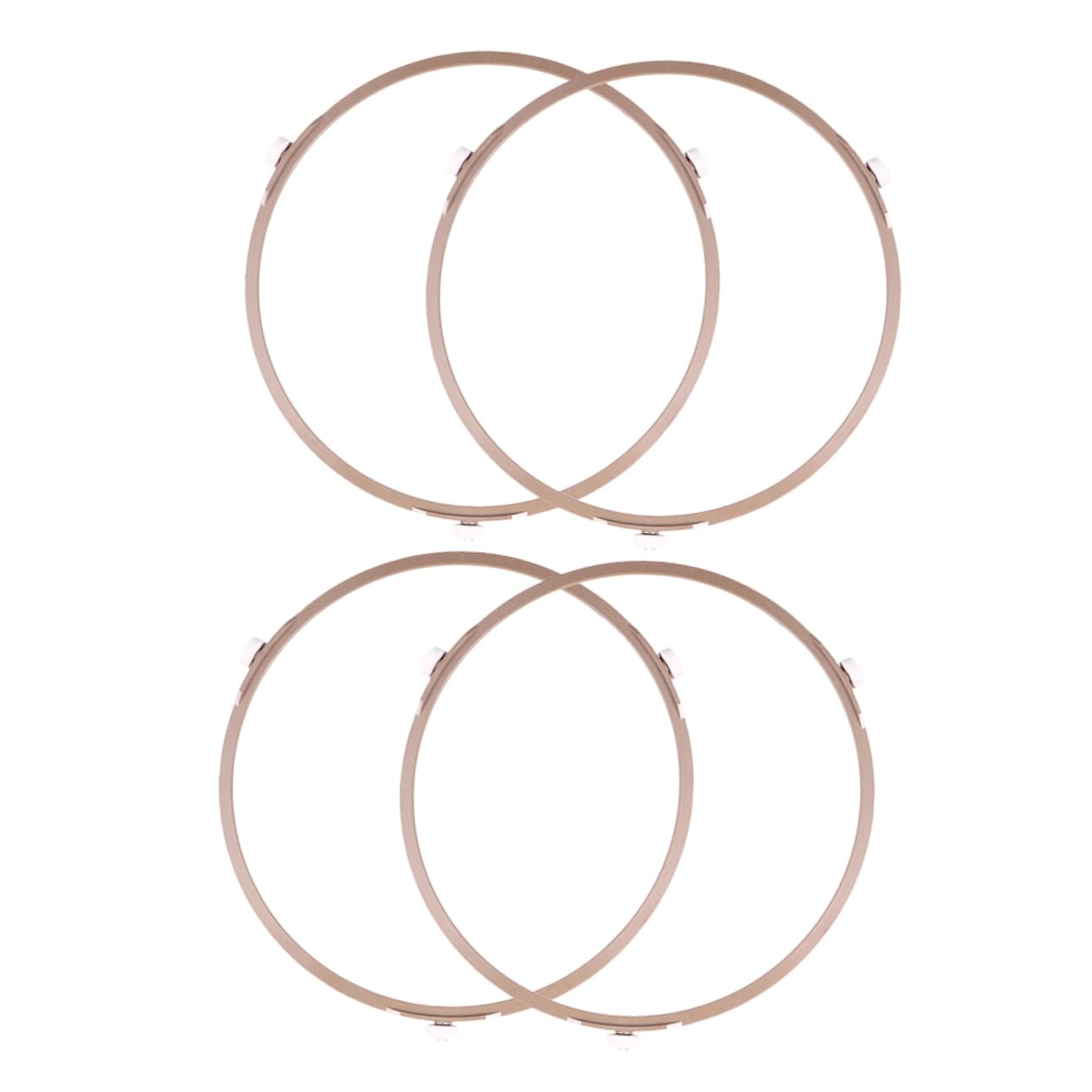 OUNONA Microwave Oven Turntable Ring 4pcs Plastic Spinner Rotation Holder for