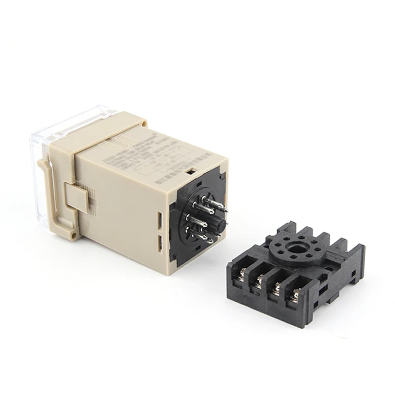 JSS20-48AMS DC12V DC24V AC220V AC380V Programowalny cyfrowy wyświetlacz LED Czas Relay z podstawą opóźnienia gniazda 0,01S-999H Timer (DC 12 V)
