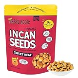 Brass Roots Organic Roasted Sacha Inchi Incan Seeds, Sweet Heat | Keto, Paleo, Allergen Free, Low Fodmap, High Protein, High Fiber, High Omegas (12 oz, Pack of 1), Seen on Shark Tank