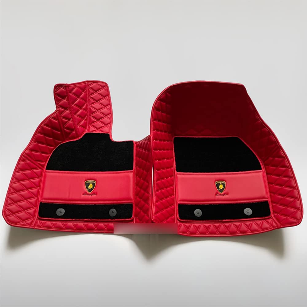 Custom Car Floor Mats for Lamborghini Aventador J Concept 2012 Waterproof Leather Carpet Floor Mats Liners Anti-Slip Interior Accessories