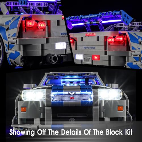 Image of LED Light for Lego 42210 2 Fast 2 Furious Nissan Skyline GT-R (R34) Set, Light Kit Compatible with Lego 42210 Building Blocks Model, Not Included The Model Set
