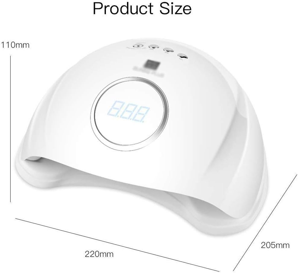 White Nail Light，LED Nail Lamp Nail Dryer Gel Nail Polish Light Nail Dryer Nail Art Tools Accessories