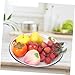 BESTYASH 30cm Enamel Tray Vintage Round Enamel Dish Thickened Food Storage Plate for Home Use Retro Style Fruits Holder Decorative Kitchen Serving Plate