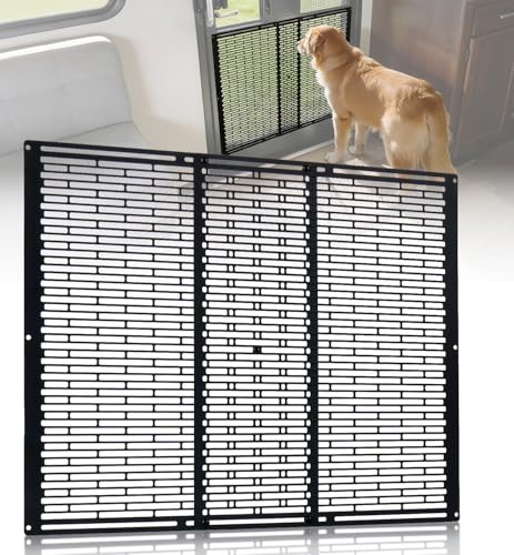 Altyostar RV Screen Door Protector for Dogs Adjustable 16.46-30.24 RV Entry Screen Door Grille Keeps Pets Safe and Prevents Screen Damage