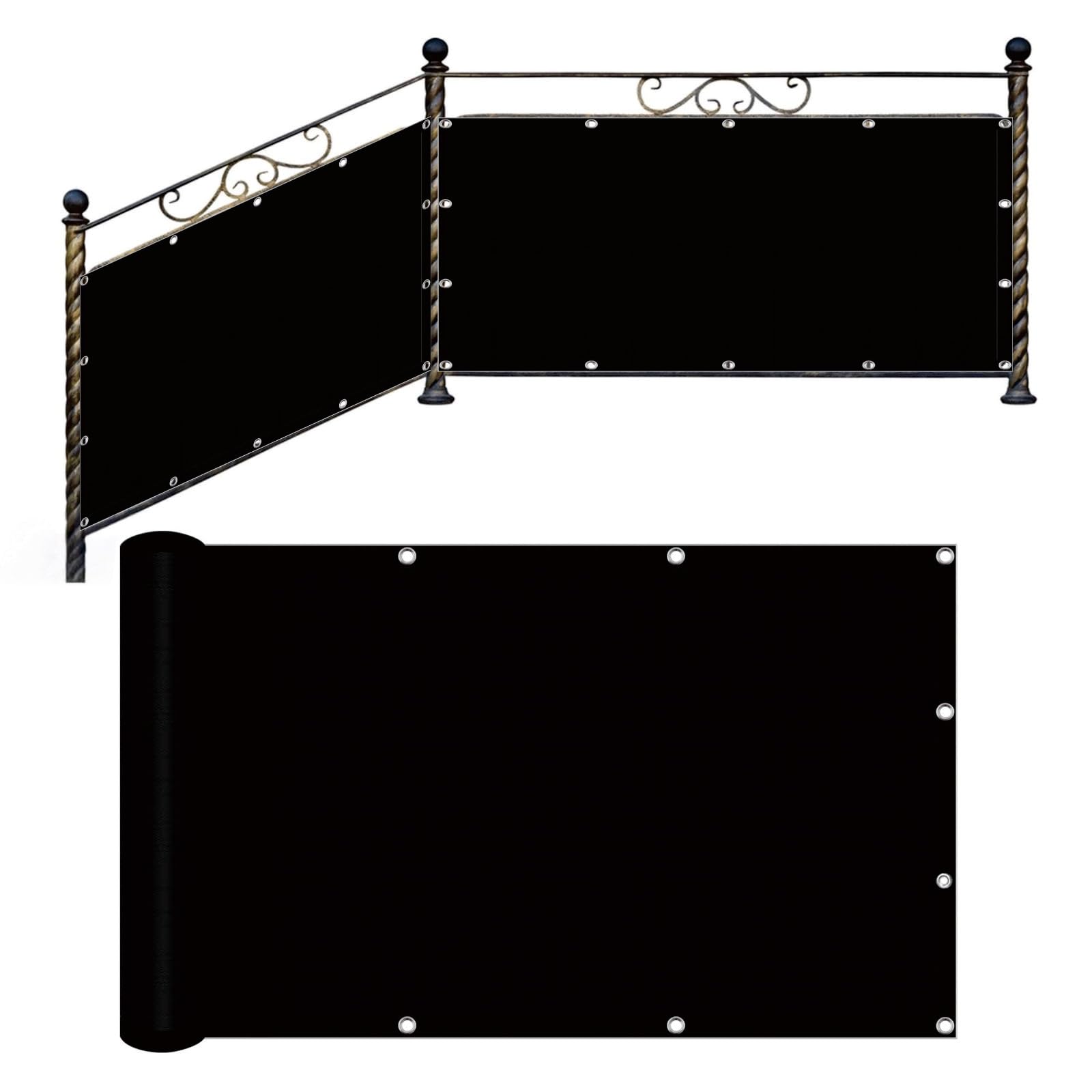 Brise vue balcon 90x340 cm idéal pour un patio ombragé et calme