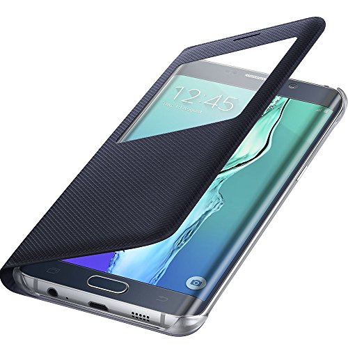 Samsung S View Cover   Funda para Samsung Galaxy S6 Edge +, color azul oscuro