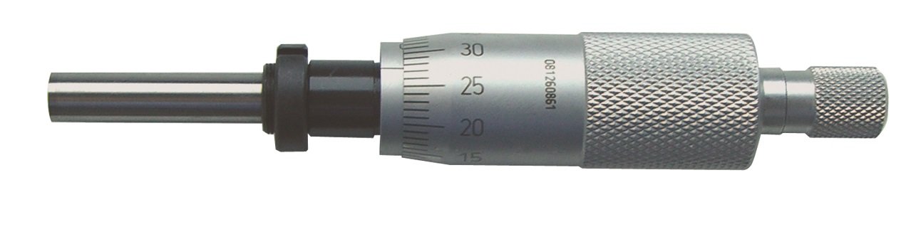 CNC QUALITÄT Einbau- Messschraube Messbereich 0-25 mm - flache Messfläche - mit Einbau Mutter - DIN 863