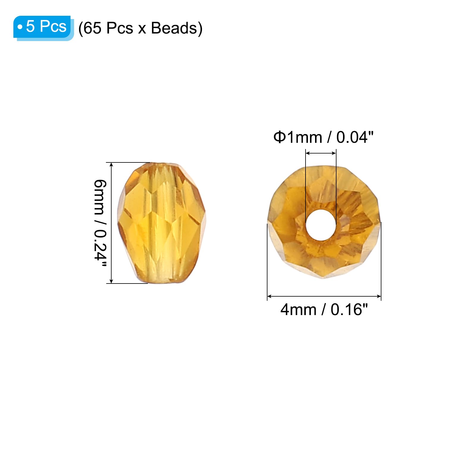 PATIKIL Teardrop Faceted Beads - Image 2