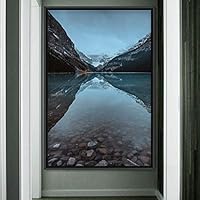 Framed Canvas Wall Art Mountain Lake View Global Landscape Mountain Multicolor Photography Relax/Calm - 16x24 inches