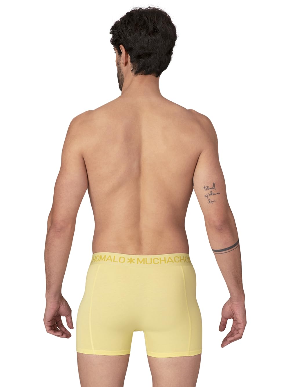 Muchachomalo Calzoncillos para Hombre, Ropa Interior Lisa de Algodón para Hombre, Pack de 10 Unidades, Bóxers Lisos de Corte Clásico con Cintura Elástica