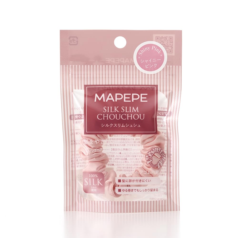 マぺぺ シルクスリムシュシュ〈シャイニーピンク〉MAPEPE
