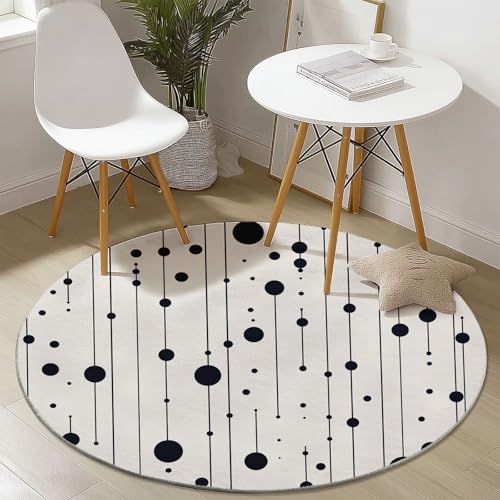 Tapis de chambre blanc minimaliste pour salon moderne - 4