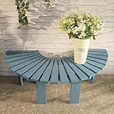 4. SEDUTA FUNZIONALE E DECORO DECORATIVO: Questa panca semicircolare per alberi è più di una semplice panca; È un elemento decorativo accattivante e un complemento d'arredo funzionale. Questa panca curva è perfetta per giardini, prati e persino balconi interni. Può anche fungere da portavasi, aggiungendo praticità a qualsiasi ambiente.
