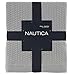 Nautica - Queen Blanket, Diamond Weave Cotton Bedding, Medium-Weight for All Seasons, Oeko-Tex Certified (Baird Grey)