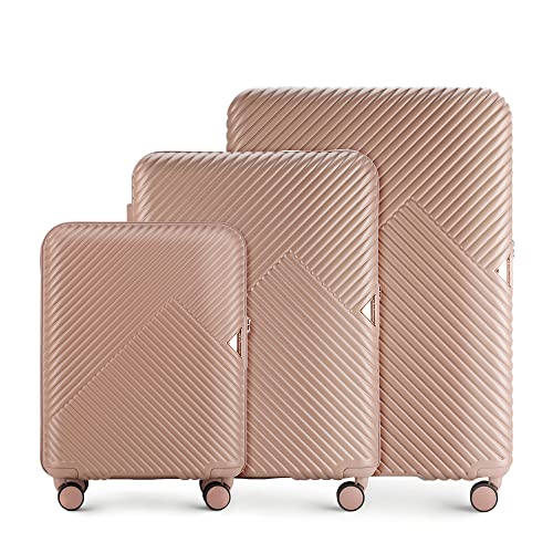 Wittchen Maleta De Viaje Equipaje De Mano Maleta De Cabina Maleta Rígida De Policarbonato Con 4 Ruedas Giratorias Cerradura De Combinación Asa Telescópica Gl Style Line Set 3 Maletas Rosa Wittchen Maleta De Viaje Equipaje De Mano Maleta De Cabina Maleta Rígida De Policarbonato Con 4 Ruedas Giratorias Cerradura De Combinación Asa Telescópica Gl Style Line Set 3 Maletas Rosa