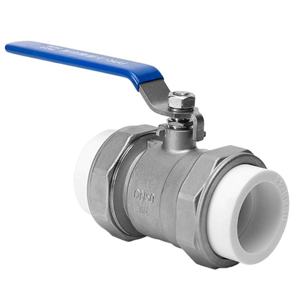valvola a sfera, valvola a sfera in acciaio inox, Valvola a sfera a doppia unione PPR in acciaio inossidabile 304, 3/4" - 2" DN20 25 32 40 50 Valvole a sfera in acciaio inossidabile, 1 pezzo (dimensio