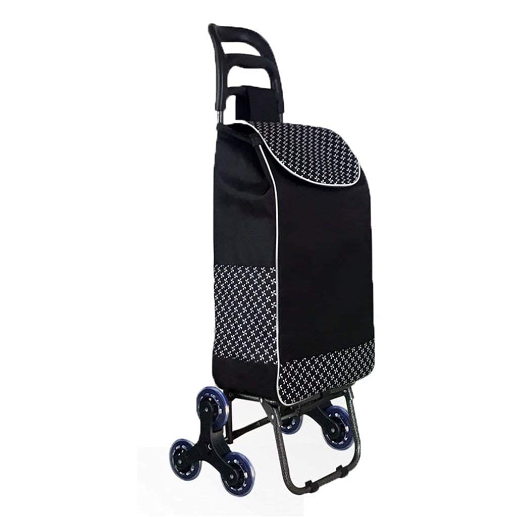OLSKFUH Shopping Trolleys,Climbing Shopping Cart Cart Small Cart Trolley Stair Folding Trolley Home Supermarket Portable Cart Trailer,B Multifunctional,