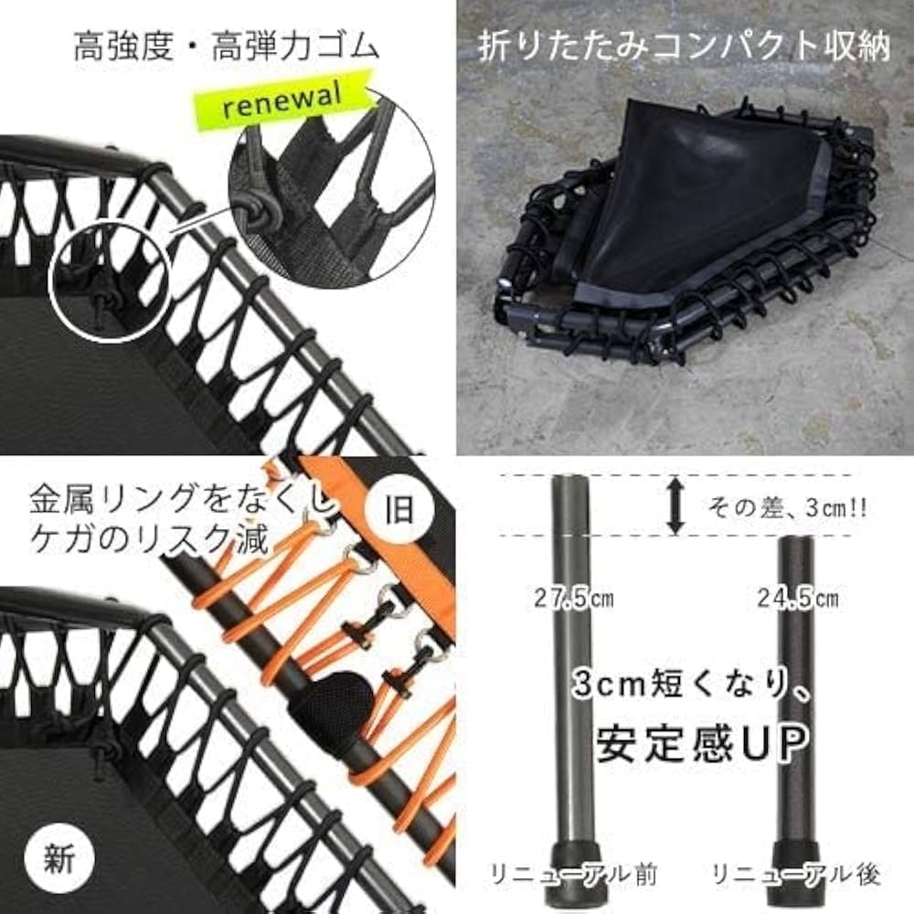 折り畳みフィットネストランポリン リーディングエッジ 室内用 楽天市場】☆5%OFFクーポン 8/23〜8/26☆トランポリン 耐荷重