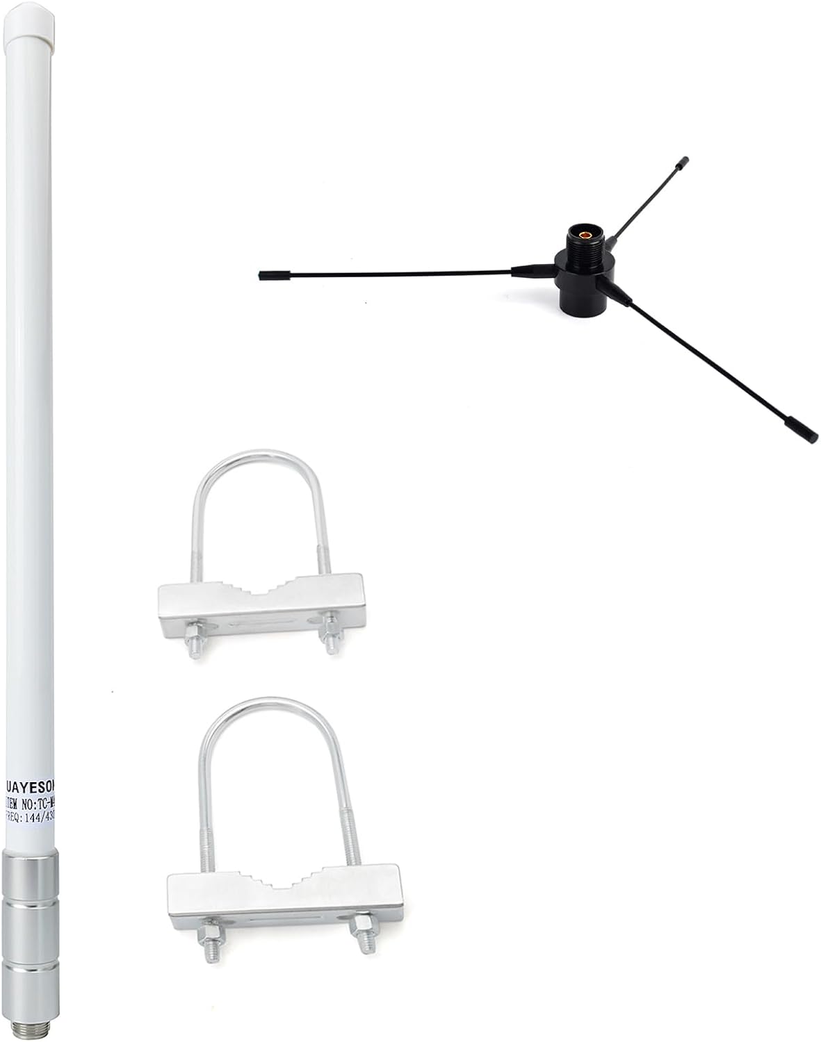 UHF GMRS Fiberglass Antenna 400470MHZ with Ground Plane Kit Electronics