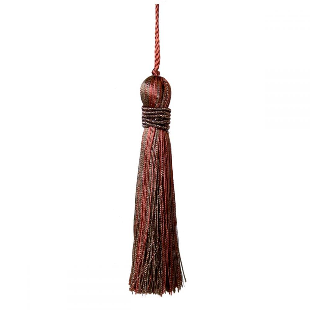 Jones Interiors Bronze Metallic Key Tassel