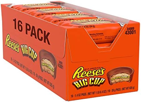 Hershey's Reese's Peanut Butter Big Cup 39 g (Pack of 16) - 1