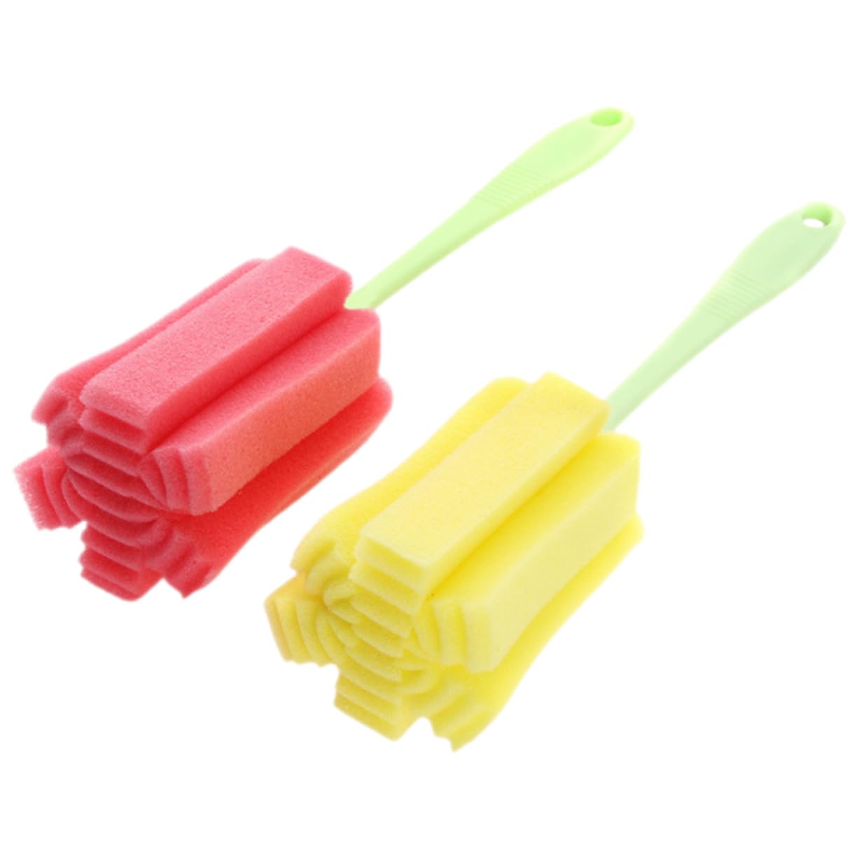 ULDIGI 2pcs Long Handle Sponge Brush Pot Cleaner Brush Water Bottle Dish Cup Cup Cleaner Bottle Foam Sponge Plastic