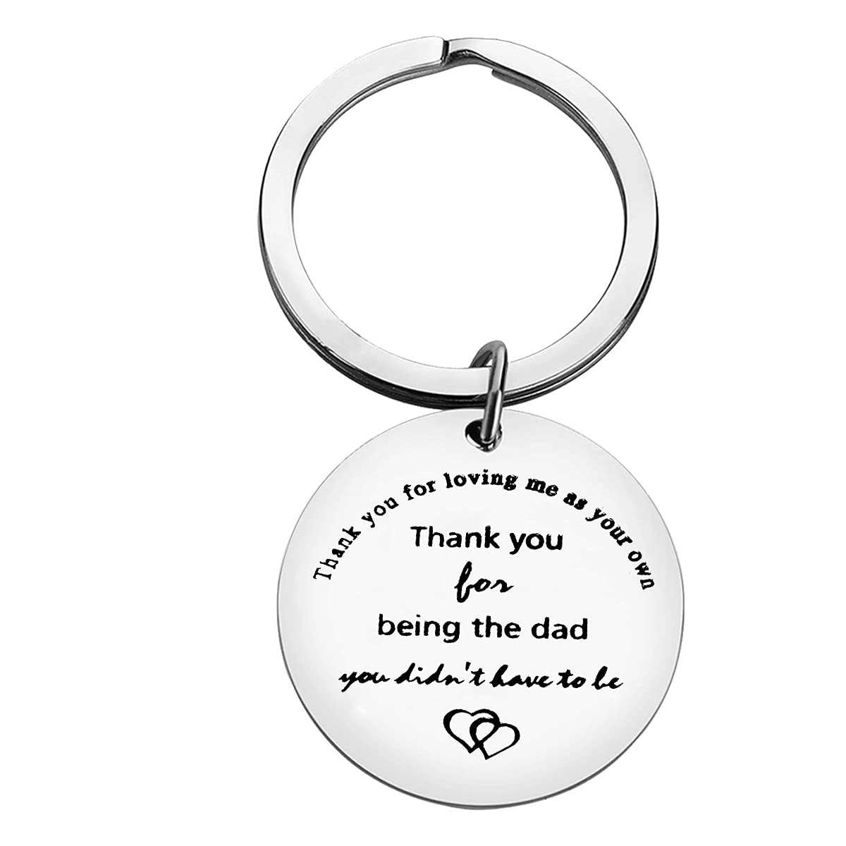 Ximalun Step Dad Gifts Keyring Fathers Day Gift Thank You for Being the Dad You Didn't Have to Be Keyring Christmas Birthday Gifts Step Dad Gifts from Daughter Son
