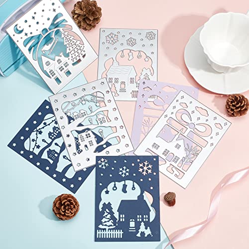 GLOBLELAND 4 Pezzi Natale Inverno Metallo Taglio