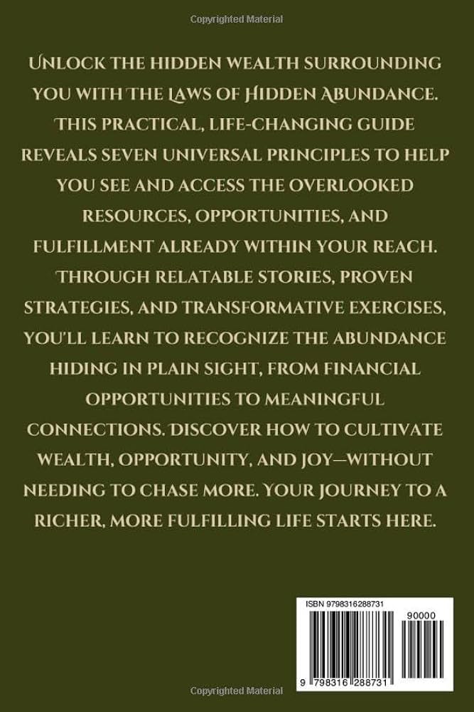 THE LAWS OF HIDDEN ABUNDANCE: Finding Wealth, Opportunity
