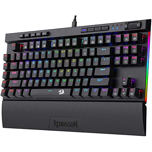 Teclado Mecânico Gamer Óptico Redragon Magic-Wand Switch Outemu Blue DIY RGB ABNT2 K587RGB-PRO (BLUE