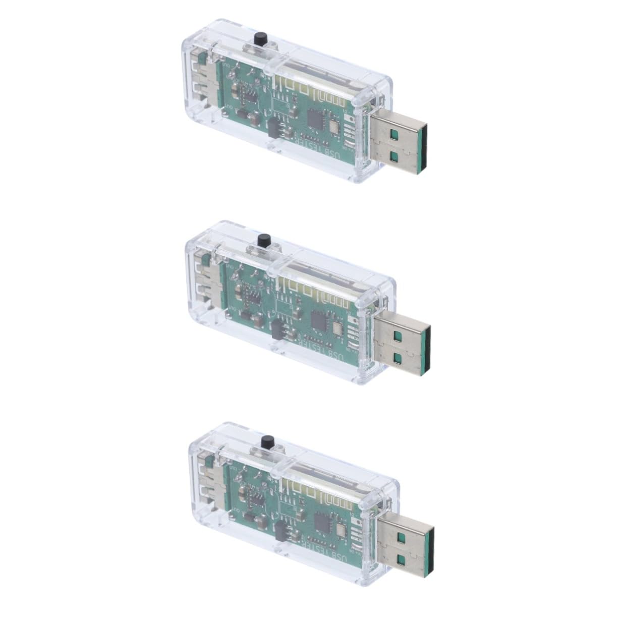 HOMSFOU 3stücke Usb Tester Multimeter Mit Lcd-anzeige Spannungs Und Kapazitätsmessgerät Für Usb-ladegeräte Powerbanks Und Mehr Echtzeit-überwachung Von Ladezuständen Und