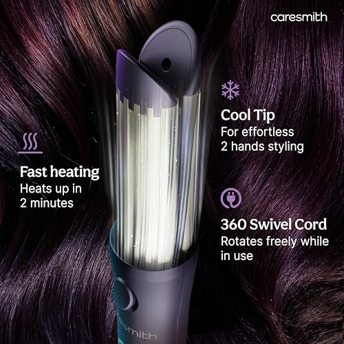 Image of Caresmith Bloom Air Styler | Hair Curler Machine for Women | New Airflow Tech locks in curls for longer | Multi Temperature Setting Curling Iron | Hair straightener and curler for woman