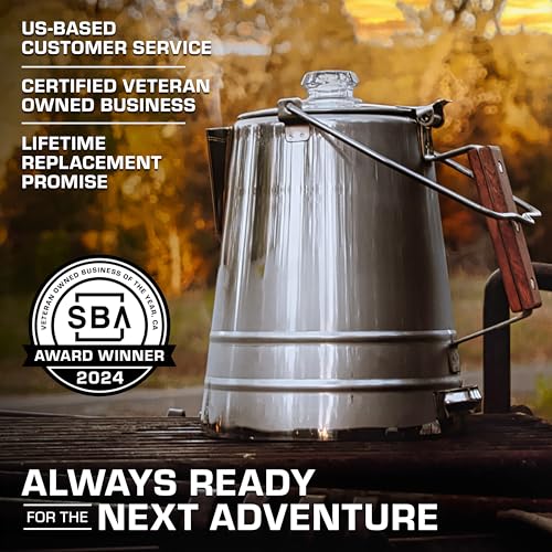 COLETTI Scoutmaster 24-Cup Stainless Steel Percolator