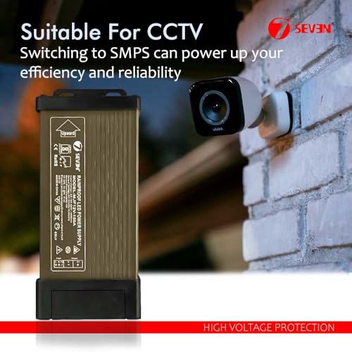 Image of 7SEVEN SMPS 12v Power Supply 150w Weather Proof Rainproof Suitable for LeD Signage, Strip Light, Decorate Lite, Surveillance CCTV Camera & Industrial Automation Machine and Much More