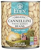 Eden Foods Organic Cannellini White Kidney Beans, No Salt Added, Gluten Free & Non-GMO, 29 Oz (Pack of 12)