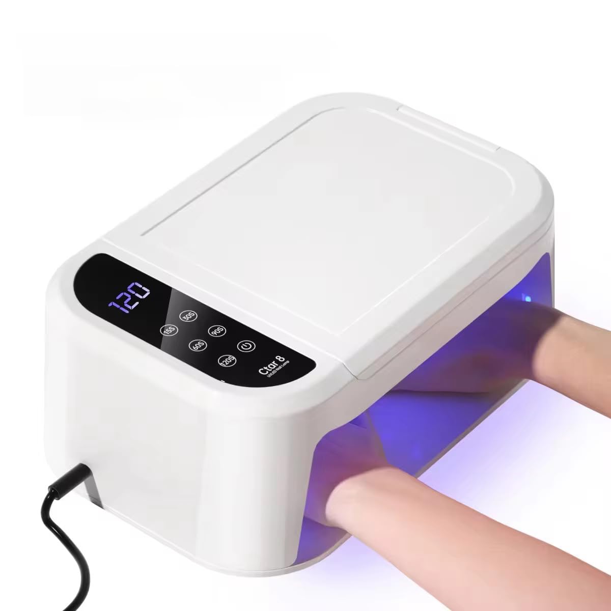 Zafaya Nail Lamp, UV LED Light for Gel Nails 180W, Corded Mega Gel UV LED Nail Lamp with 5 Timer