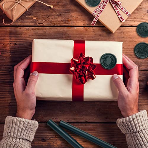 image for UNIQOOO Forest Green Christmas Fir Glue Gun Sealing Wax Sticks for Wax