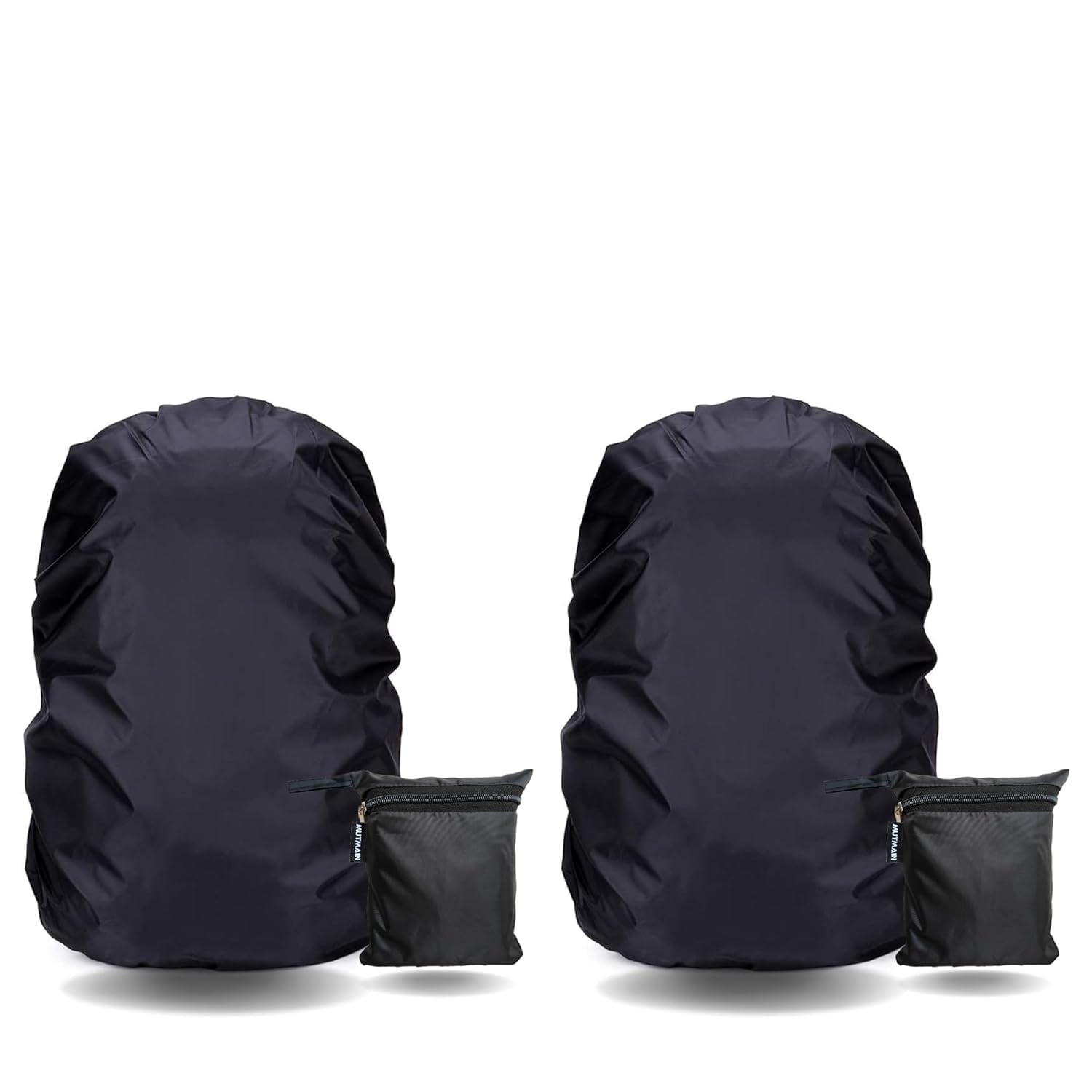 2 pcs Rain Proof Backpack Waterproof Bag Cover | Travel with Storage Pouch Fits 15L-90L Laptop, School, Trekking, Hiking Bags Adjustable Elastic, Lightweight, Anti-Slip, Pressure Resistant-image-28